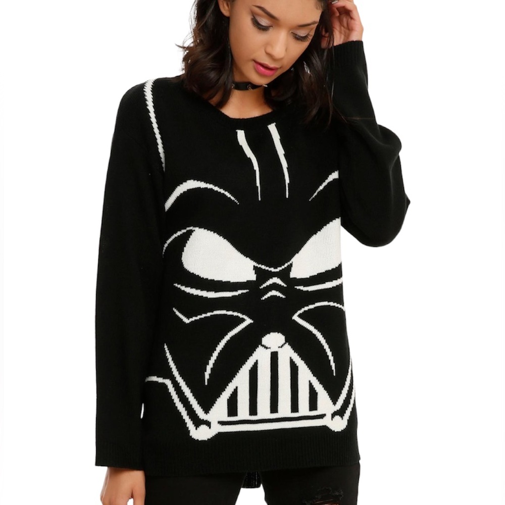 STAR WARS - Oversized Comfy Darth Vader Sweater Size Small